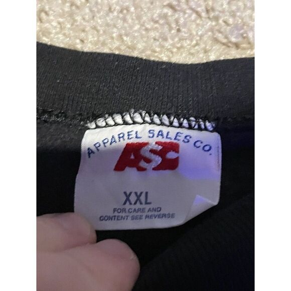 Vintage Purdue Boilermakers  Black Crewneck Size XXL 2XL Made In USA ASC - Picture 6 of 6